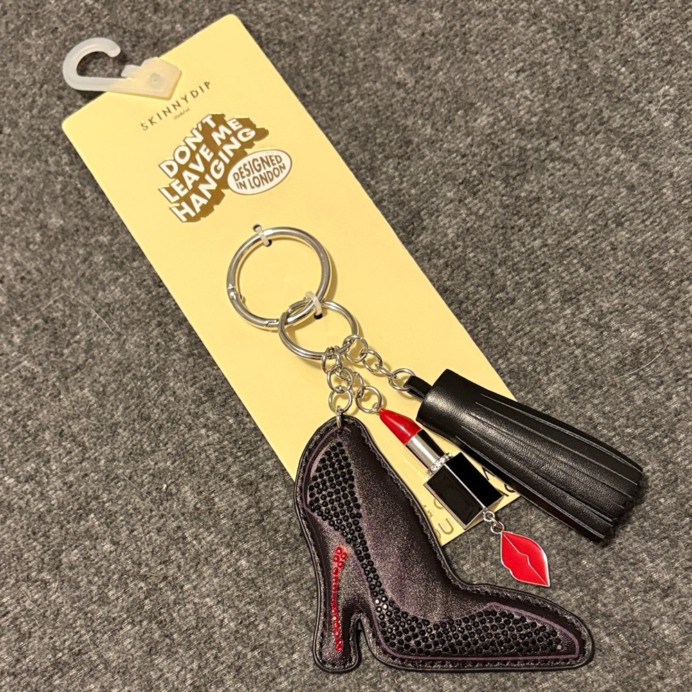 Black and Red Keychain Accessory